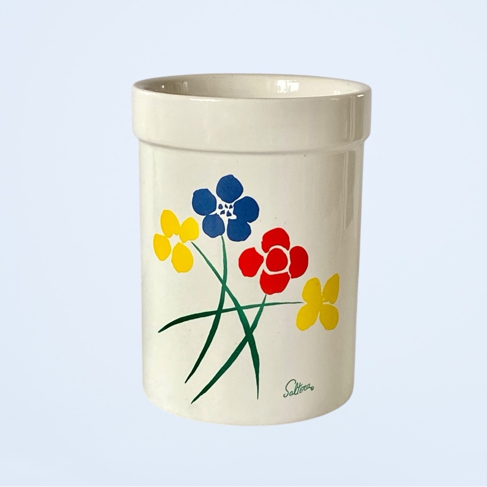 Saltera Designs Flowers Vintage Kitchen Storage Canister Retro